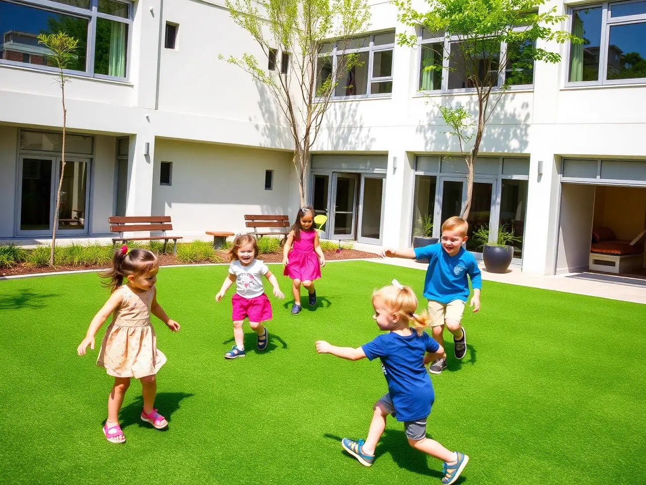 Patio infantil seguro