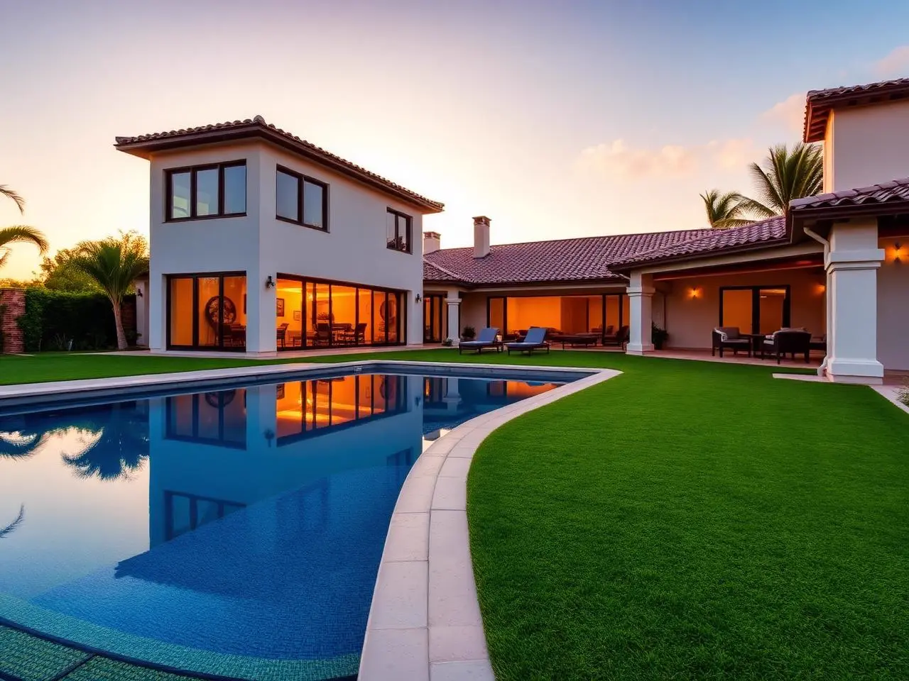 Villa con piscina infinita